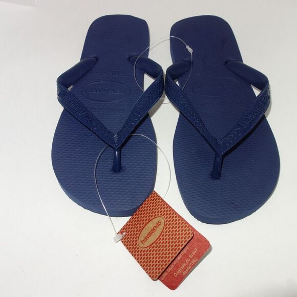 NEW Havaianas Flip Flop Sandals Women's 11/12 Men's 9/10 BLUE - Picture 4 of 5